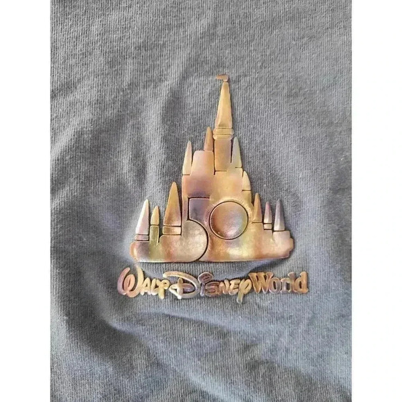 Walt Disney World 50th Anniversary Purple Spirit Jersey Shirt size small #7 - Picture 3 of 6